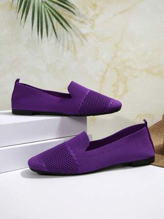 Women's Square Toe Comfortable Lightweight Indoor Outdoor Fashion Flats