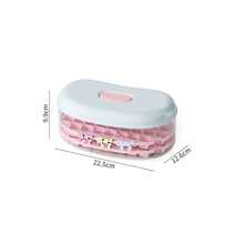 1 Pc Double Layer Ice Cube Mold Tray, Ice Maker Tool With Pressing Ice Cube Rack, Reusable Ice Cube Trays With Lid For Home Use, Includes 1 Ice Scoop