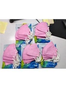 10pcs/Pack Adult 3D Stereo Fashionable Facemasks, 4-Layer 5D KN95 Protection