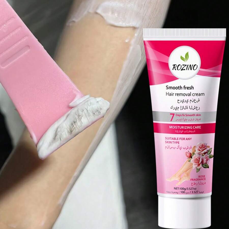 100g 七天脱毛膏，温和脱毛，不刺激，保湿，持久清新，让肌肤如丝般柔滑 - 白色 - 查看 1