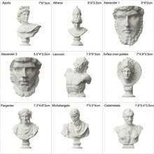 Minifiguur Beroemdheden Huisdecoratie Tekenen Oefening Gipsbeeld Beroemde Sculptuur Gipsbuste Portretten Griekse Mythologie