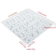 DIY Kristall Epoxidharz Formen, sortierte Größen Silikon Buchstaben Buchstaben Formen geeignet für die Herstellung von Schlüsselanhängern, Anhängern, Dekorationsartikeln, Spiegeleffekt Silikonformen