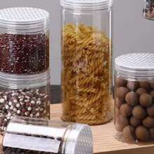 透明塑料罐茶叶坚果密封瓶宠物广口储存密封罐塑料瓶 - 透明色 - 查看 9