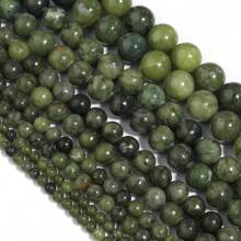 1pc Natural Nephrite Jade Beads In Multiple Sizes 4/6/8/10/12mm, Round Loose Beads, Fashion Elegant Vintage Green Jade, Handmade DIY For Bracelets, Necklaces, Jewelry Making, Pendants, Accessories Wholesale - Southern Jade - View 4