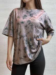 Women Oversized T Shirts Loose Fit Crew Neck Short Sleeve MovementTops Casual Blouse Y2K 2024 Basic Tee