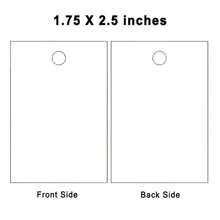 定制 50 件 1.75x2.5 英寸纸质吊牌，配白色/黑色尼龙绳，个性化礼品珠宝服装价格标签，多用途标签 - 白色 - 查看 4