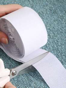 1 rollo de cinta adhesiva de gancho y bucle antideslizante, cinta adhesiva de doble cara resistente, tiras de gancho y bucle de nylon autoadhesivas de alta resistencia, cinta de gancho y bucle para cojines de sofá, tiras con adhesivo para fijar sin dejar rastro cortinas, pantallas, alfombrillas de coche y tiras autoadhesivas