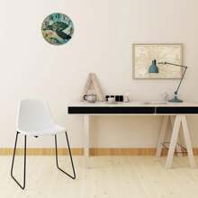 Silent Non-Ticking Wall Clocks Nautical Beach Ocean Underwater Home Decoration For Bathroom Sea Animal Turtle Octopus Crab Personalized Round Wall Clock Rustic For Indoor Girls Room, Housewarming Gift Home Decor, Gift For Couple - Mixed Colors - View 3