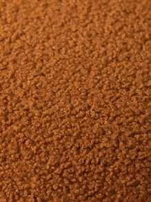 1pc Creative Deformed Makeup Stool, Luxury Cute Plush Mushroom Cream Vanity Stool, Lightweight Footstool - Multicolor - View 6