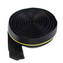 Rainaut 20Ft Garage Door Floor Strip Bottom Seal Threshold Rubber Weather Replacement US [Gift For Family&Friends] - Black+Yellow - View 8