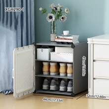 Multi-Tier High Capacity Dust-Proof Storage Shelf, Foldable Shoe Rack For Bedroom, Living Room, And Hallway, Suitable For Home Use