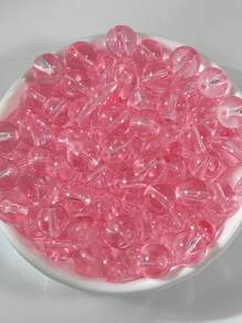 Transparent Glass Round Beads, Icy Clear Glass Beads For DIY Jewelry, Bracelets, Necklaces, Garment Weaving