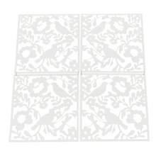 YUNRUX 12-częściowy panel ścienny, wiszący, parawan, składany, do dekoracji pokoju/hotelu - Biały - Zobacz 3
