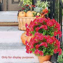 1pc Artificial Eucalyptus & Bindweed Flower Decor, Outdoor Fake Plant For Photography Props, Ins Style