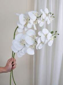 1 件/2 件/4 件 33.46 英寸人造蝴蝶兰 人造兰花茎植物家居婚礼装饰