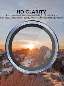 （3片装）钢化玻璃屏幕保护膜，金属单摄像头盖，兼容 16 Pro/16 Pro Max，海蓝色 - 藏蓝色 - 查看 5