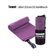 1 Toalla de ejercicio de secado rápido, toalla absorbente de sudor de microfibra de secado rápido, cómoda y suave, con una bolsa portátil, un imprescindible para gimnasios, playas, apta para correr, yoga, campamento al aire libre, playas, etc. - Multicolor - Ver 23