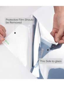 1 Roll Black Silver Window Privacy Film One Way Daytime Mirror Tint Treatments UV Heat Control Vinyl Stickers Sun Block Glass Paper Door Covering Reflective Film - Multicolor - View 3