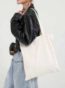 Combinación de lienzo blanco simple, bolso de lienzo en blanco y set de bolsa de belleza, usado para decoración y bolsas de compras hechas a mano, simple y generoso, bolsas de almacenamiento de viaje simples, bolsas de viaje de gran capacidad de unicolor: ¡una combinación perfecta para la belleza al aire libre! Este es el mejor regalo para familiares y amigos. Esta bolsa grande es adecuada para estudiantes