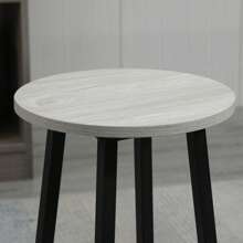 HOMCOM 6-Piece Bar Table Set, 2 Breakfast Tables With 4 Stools, Counter Height Dining Tables & Chairs For Kitchen, Living Room, Grey - Grey - View 9