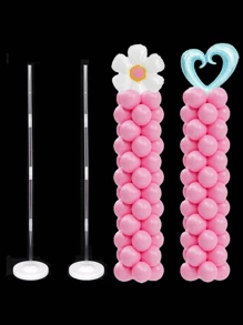 1/2pcs 120cm Balloon Column Kit, Balloon Tower Assembly Kit For Birthday, Graduation Ceremony, Wine Party, Bachelor Party, Bridal Shower, Wedding, Engagement Party, Anniversary, Gender Reveal, New Year Decora