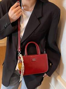 Fashionable Solid Color Simple Versatile Shoulder Bag Classic Popular Niche Design Handbag Elegant Adjustable Shoulder Strap Crossbody Bag, Suitable For Daily Travel Commuting Work Shopping Dating.