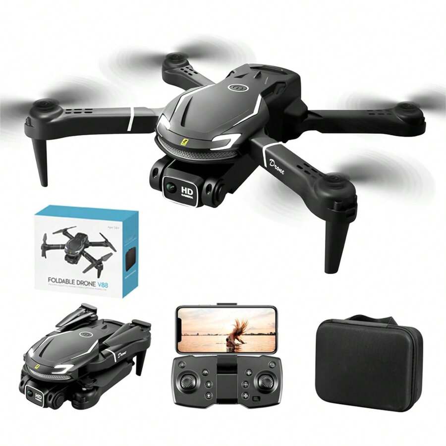 1PC Drone SD Camera, One-Click Take-Off And Landing, One-Click Return, Intelligent Obstacle Avoidance, One-Click 360° Stunt Rolling, Quadcopter, Entry-Level Foldable Remote Control Drone
