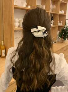 3 stuks schattige stoffen strik haar scrunchies, getextureerde haarelastiekjes met hoge esthetische waarde voor lentemeisjes, polyestervezel