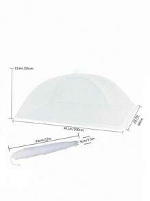 1pc Outdoor Mesh Food Cover, Picnic Accessories, Barbecue And Party Food Tent, Fruit Cover (White Mesh)