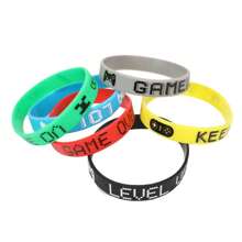 6pcs/12pcs/24pcs Random Color Silicone Wristbands Bracelets For Party Favors