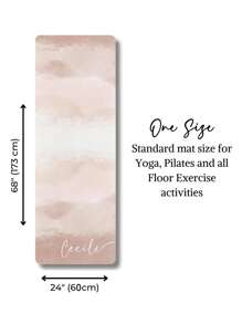 Tapis de yoga personnalisable avec image + nom, tapis de yoga d'intérieur, tapis de fitness, tapis créatif, tapis personnalisable, équipements de sport et de fitness, tapis antidérapant et amortissant, tapis carré