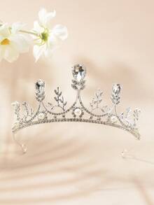 Coroană de nuntă în stil regal cu 4 bucăți, model geometric, set de 3 piese pentru pălării de mireasă, cadou de ziua de naștere pentru prințesă Super Zână în stil natural, accesorii de păr pentru nuntă pentru tot timpul anului, festival, petrecere - Argint - Vizualizare 5