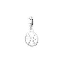 1pc 12 Zodiac Signs Collection Pendants & Charms(Aries/Taurus/Gemini/Cancer/Leo/Virgo/Libra/Scorpio/Sagittarius/Capricorn/Aquarius/Pisces) - Silver - View 3