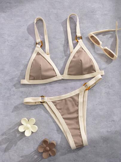 Conjunto de bikini de dos piezas, nuevo estilo europeo y americano para mujeres