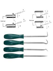 Car Oil Seal Screwdriver Set With 4 O-Rings, Sealing Gasket Puller, Disassembly Tool, Pickaxe Hook Tool, Car Maintenance Tool, Lightweight, Convenient And Practical