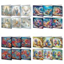 1pc Diamond Painting DIY Natural Landscape Themed Diamond Painting Card Kit - Partially Drilled DIY Diamond Painting, Suitable For Writing Letters, Love Letters, And Blessings