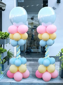 1/2pcs 120cm Balloon Column Kit, Balloon Tower Assembly Kit For Birthday, Graduation Ceremony, Wine Party, Bachelor Party, Bridal Shower, Wedding, Engagement Party, Anniversary, Gender Reveal, New Year Decora