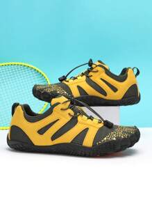 Water Shoes Suitable For Men, Barefoot Sports Shoes For Beach & Water Activities, Quick-Drying Lightweight Summer Fun Shoes - Yellow - View 1