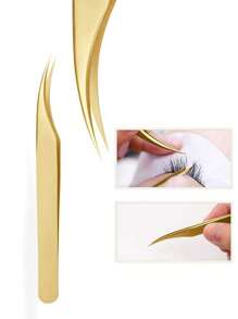 Eyelash Extension Tweezers Makeup Stainless Steel Eyelash 3D Accurate Clip - Multicolor - View 19