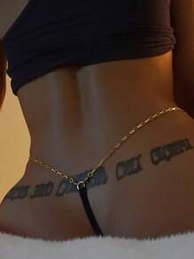 1 pezzo Catena per il corpo regolabile, sexy, gioiello per festa e slip