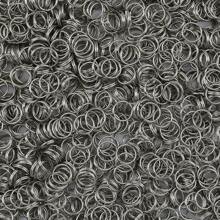 300pcs 5-12mm Stainless Steel Split Ring Connectors, Jewelry Making Accessories