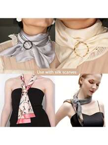5pcs Versatile Alloy Buckle Set - Multi-Purpose, All-Match, Shortening Artifact, Corner Knotted, Waist, Belt, And T-Shirt Buckle With Casual Pop-Culture Style