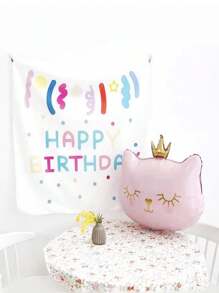 Decoração de Aniversário Conjunto para Fotografia: Coroa, Balão de Gato, Decoração de Festa, Balão de Gato, Coroa de Gato Preto, Balão de Folha, Decoração de Balão para Feriado e Jardim