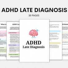 Adult ADHD Attention Deficit Hyperactivity Disorder Treatment Plan And Strategies - Treatment Plan Worksheets, Exercises To Combat Procrastination And Solve Problems,School Supplies,Back To School - Multicolor - View 1