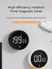200 Minute Rotary Timer, Multi-Functional Silent Desktop Timer, Easy Countdown Timer For Tasks, Cooking, Time Management Reminder (Battery Not Included)