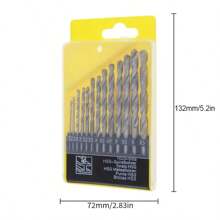[13 Pcs Cobalt Drill Bits] 13 Pcs Metric Cobalt Twist Drill Bits For Stainless Steel And Hard Metal (1.5mm-6.5mm)