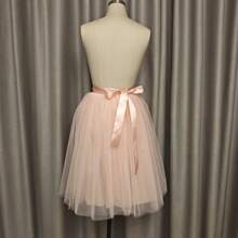 Women's High Waisted Asymmetrical Tulle Skirt Wedding Petticoat, 4 Layers Tulle + 1 Layer Lining Tutu Skirt, Bridesmaid Skirt, Long Colorful Skirt With Puffy Design, Ball Gown, Princess Skirt Fall Clothes For Women - Multicolor - View 19