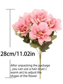 1Bó hoa mẫu đơn nhân tạo hoa lụa bó hoa mẫu đơn giả sắp xếp hoa cho trang trại nhà Boho bàn tiệc cưới trung tâm, hoa nhựa giả số lượng lớn để trang trí bình hoa - Nhiều màu - Xem 7