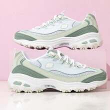 Skechers D'LITES Series Dames Sneakers, Lichtgewicht Casual Vintage Chunky Sneakers, Ademend Voor Woon-werkverkeer, 896209-SAGE