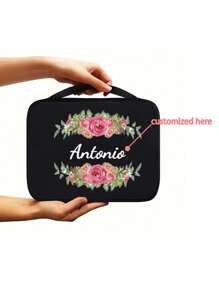 Customizable Image/Photo/Signature/Print Cover For Women/Men Portable Zipper Stationery, Personalized Gift - Multicolor - View 3